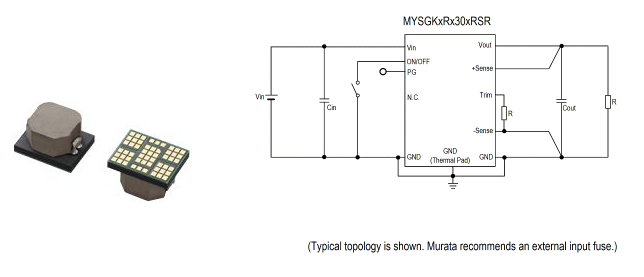 Murata村田MYSGK1R830FRSR非隔離降壓DC-DC轉換器 Murata村田MYSGK1R830FRSR非隔離降壓DC-DC轉換器