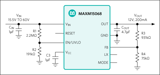 MAXM15068 μModule降壓型電源模塊 MAXM15068 μModule降壓型電源模塊