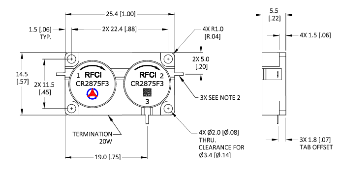 CR2875F3微波雙環(huán)行器RFCI CR2875F3微波雙環(huán)行器RFCI
