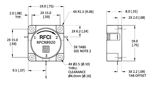 RFCR8920 RFCI環(huán)行器5GHz至10GHz RFCR8920 RFCI環(huán)行器5GHz至10GHz